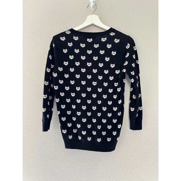 Black and White Cat Cardigan by Ye Mak  size Medium - Picture 3 of 7
